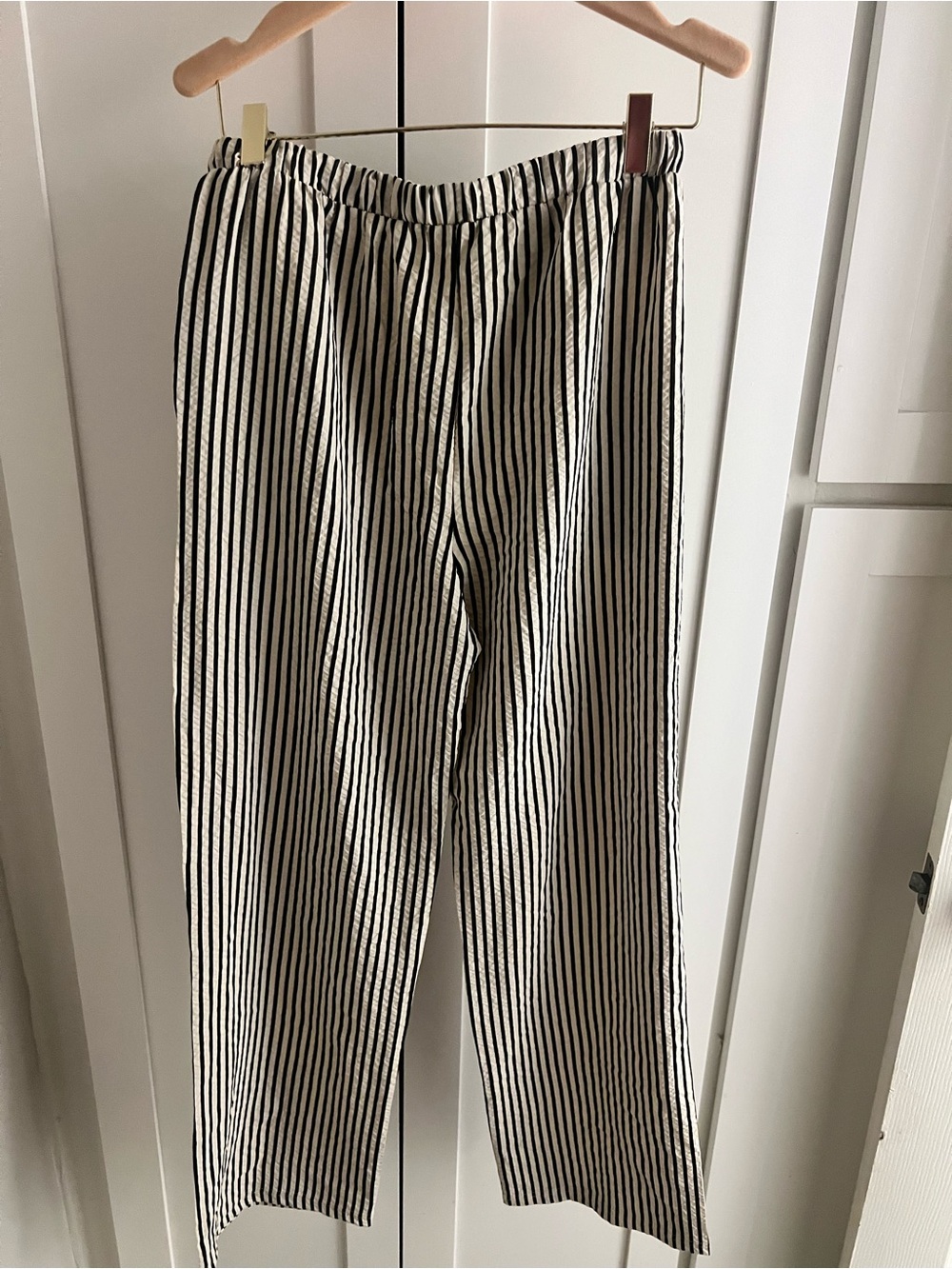 Eterna Black & White Vertical pants